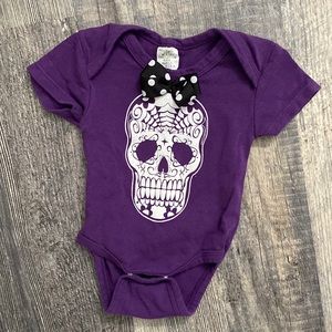 Day of the dead newborn onesie